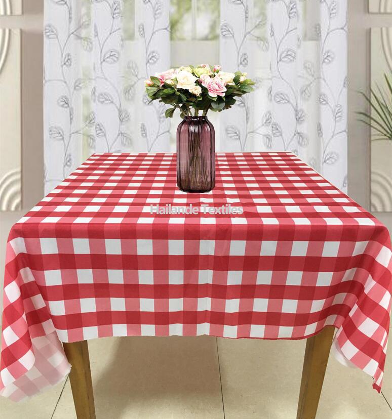 Check Printed table cloth