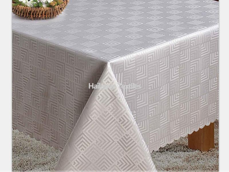 Grey Jacquard Table Cloth