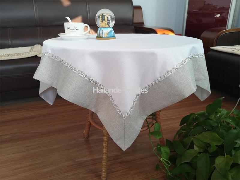 Fashion Table Cloth with double layers border