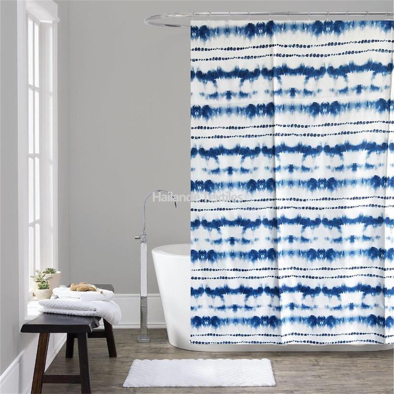 Printed Shower Curtain with waterproof and PA coating