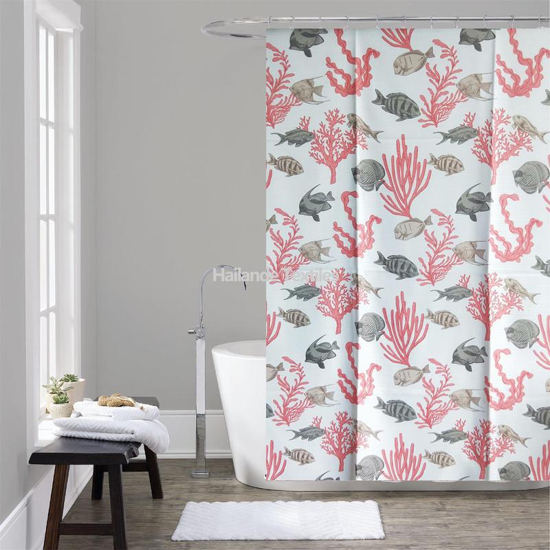 Polyester Printed Shower Curtain